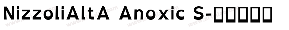 NizzoliAltA Anoxic S字体转换